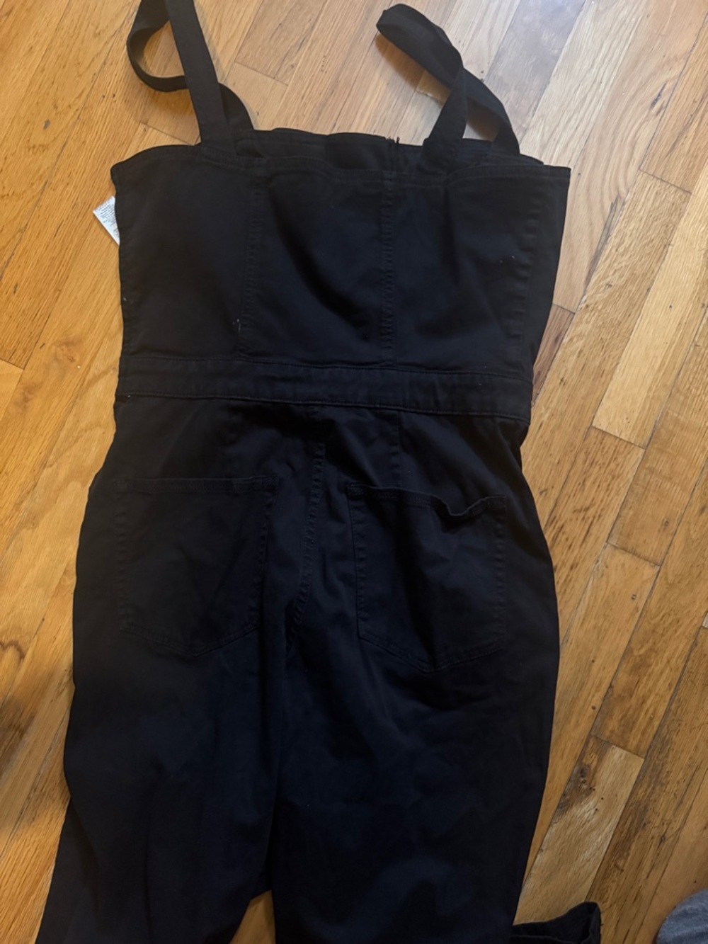 Good American Lace Up Corset Utility Jumpsuit Black Sz M NWT Flare Sold Out - Picture 6 of 12